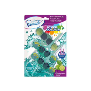 Kolorado Kostka do WC Hyper Colour Turquise/Bergamot 3x45g