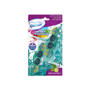Kolorado Kostka do WC Hyper Colour Turquise/Bergamot 2x45 g