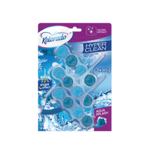 Kolorado Kostka WC Hyper Clean Tripack Aqua Splash 3x45 g
