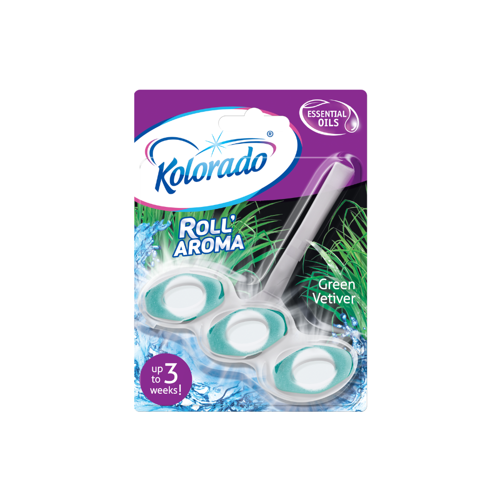 Kolorado Kostka do WC Roll Aroma Green Vetiver 51g